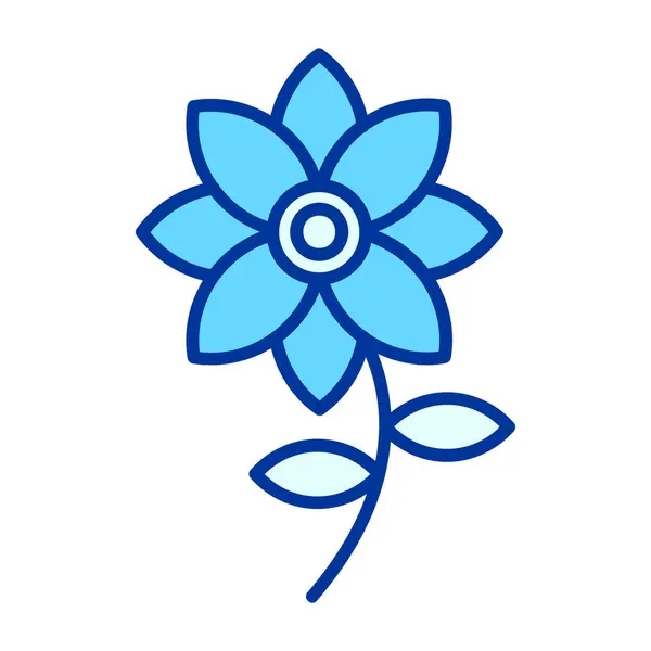 Çiçek simgesi vektörü web ve mobil uygulama tasarımınız için beyaza izole edildi, çiçek logosu kavramı