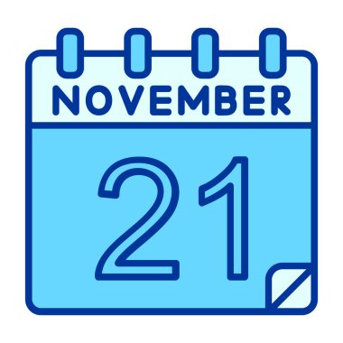 Kasım 21 - 2 simgesi - tek satır biçimi