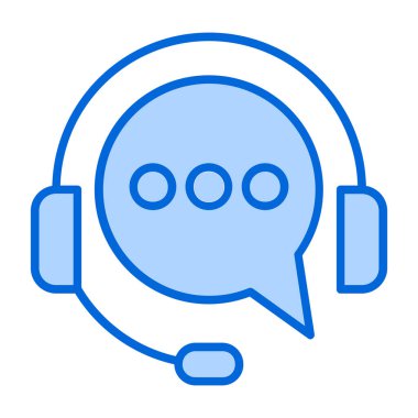 Çağrı merkezi. Web simgesi basit tasarım