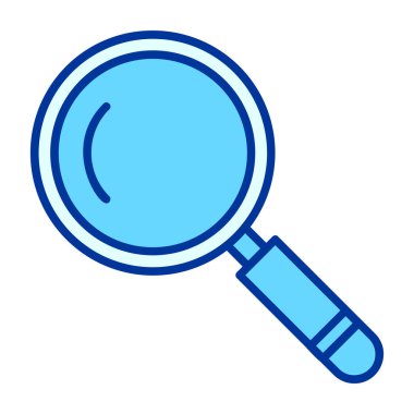 Büyüteç simgesini. Büyüteç camı vektör simgesi web için anahat çizimi