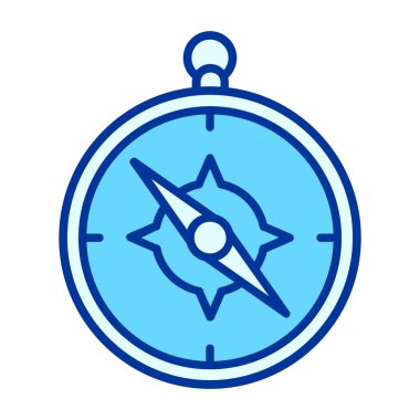 pusula vektör simgesi modern basit illüstrasyon