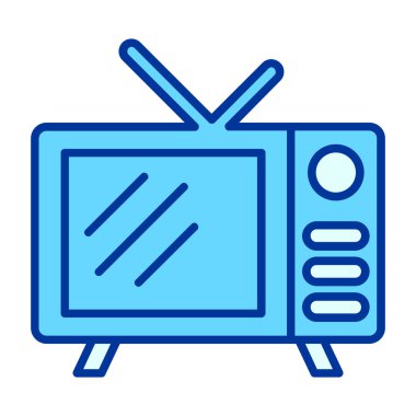 televizyon simgesi vektör illüstrasyonu