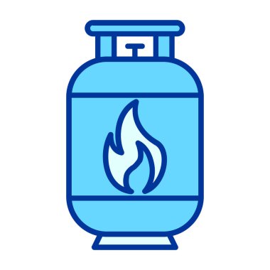 gaz sobası ikon vektör illüstrasyonu