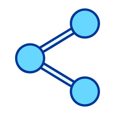 ağ paylaşım simgesi çizimi