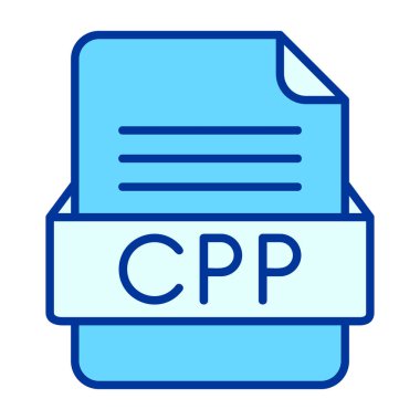 dosya biçimi simgesi, vektör illüstrasyonu