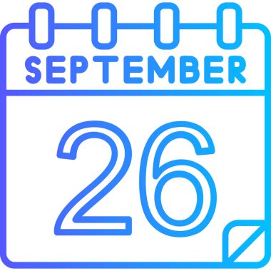 25 Eylül takvim takviminde tek bir tarih, beyaz takvim arka planında 25 Ekim, beyaz zemin üzerinde izole edilmiş. konsept