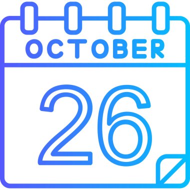 Takvim simgesinin vektör illüstrasyonu