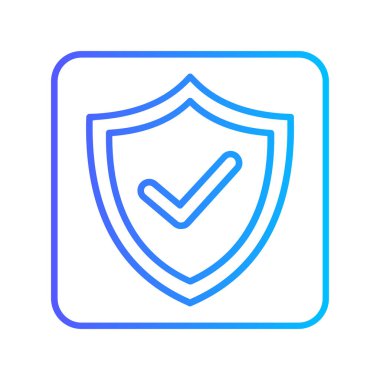 Koruma hattı simgesi. vektör illüstrasyonu