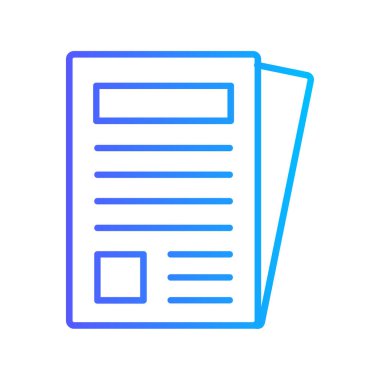 belge simgesi vektör illüstrasyonu