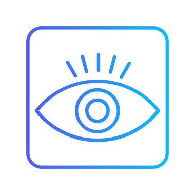 Göz simgesi vektör illüstrasyonu