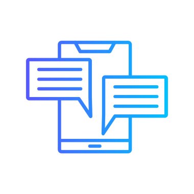 ileti ikonu vektör illüstrasyonu