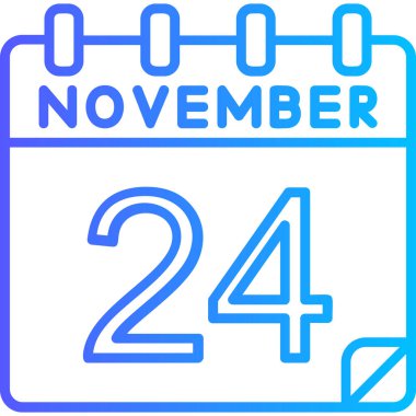 4 Kasım takvim simgesi mavi üzerine. 3 boyutlu illüstrasyon. Takvim. Kasım 'da takvim ve takvim. Kasım ayıydı. Takvim simgesi tasarımı. vektör