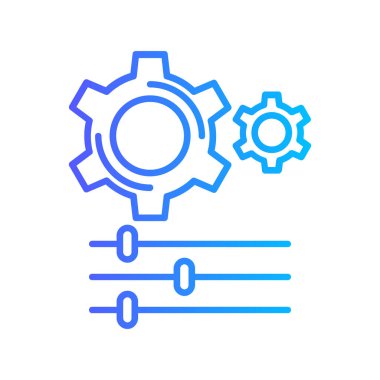 vektör renk çizgisi simgesi ayarlanıyor