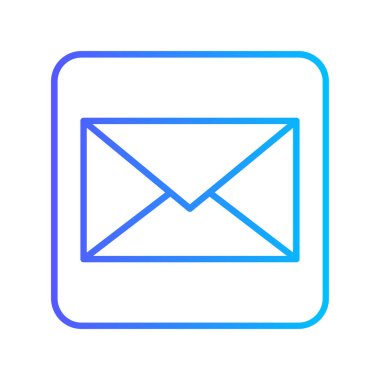 vektör zarfı simgesi, posta imzası