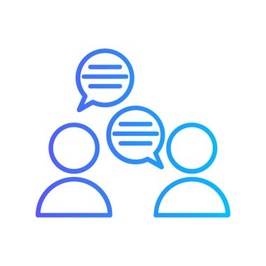 İletişimin vektör illüstrasyonu