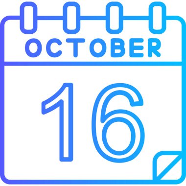 Takvim simgesinin vektör illüstrasyonu