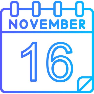 tek bir takvimdeki 9 Kasım tarih simgesi