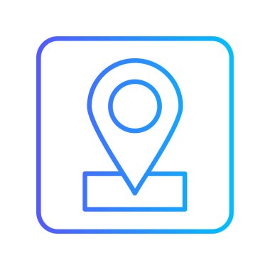 harita simgesi vektör illüstrasyonu