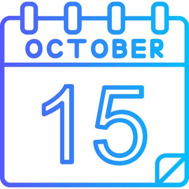 Tek bir takvim simgesinde 16 Ekim