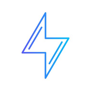 Şimşek işareti simgesi. vektör illüstrasyonu