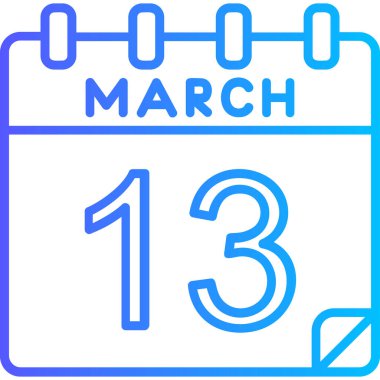 Takvim simgesinin vektör illüstrasyonu