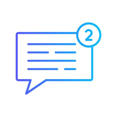 konuşma balonu simgesi, vektör illüstrasyonu