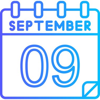 Takvim simgesinin vektör illüstrasyonu