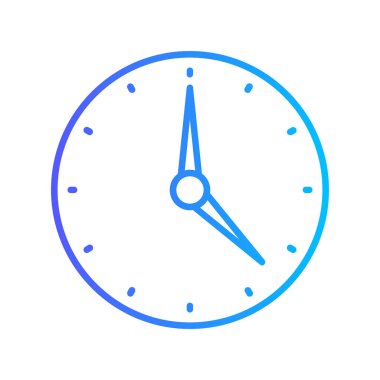 saat vektör çizgisi simgesi