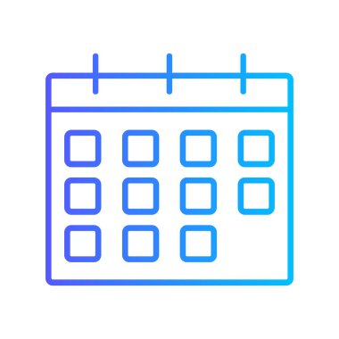 takvim simgesi vektör çizimi çizimi