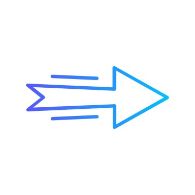 Oklar vektör ince çizgi simgesi