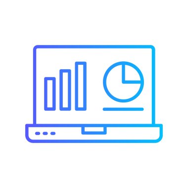 bilgisayar ekran simge vektör çizim