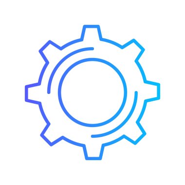 Cog ayarları ikon vektör illüstrasyon tasarımı