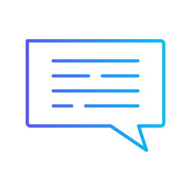 konuşma kabarcığı vektör çizimi