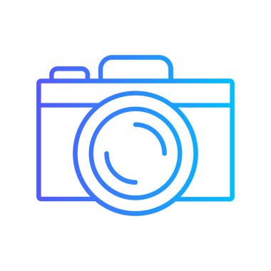 Fotoğraf makinesi simgesi. Düz dizayn. vektör 10