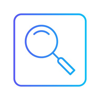 Arama simgesi vektör illüstrasyonu