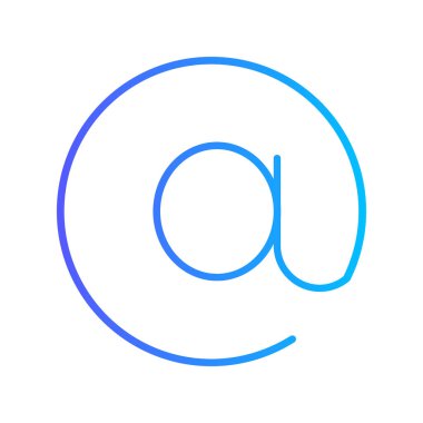 E-posta. Web simgesi basit illüstrasyon