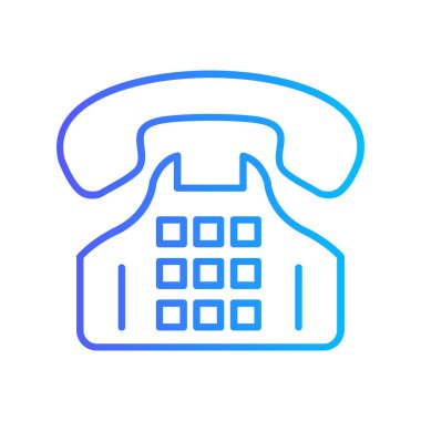 Telefon simgesinin vektör illüstrasyonu