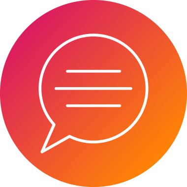 konuşma simgesi vektör illüstrasyonu