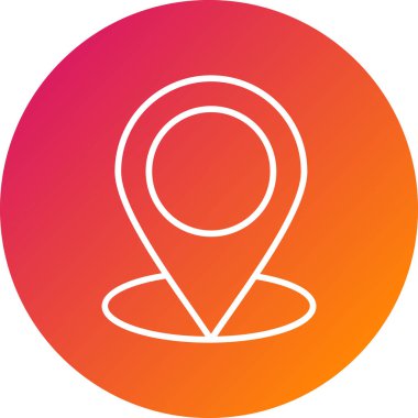 Konum simgesinin vektör illüstrasyonu