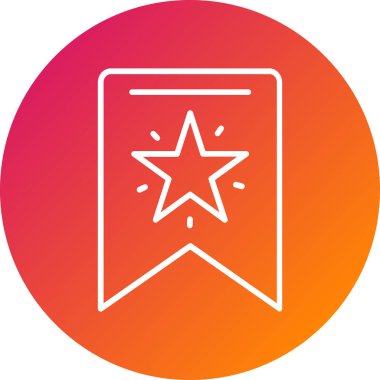 Yıldız simgesinin vektör illüstrasyonu