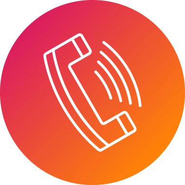 Telefon simgesi vektör illüstrasyonu