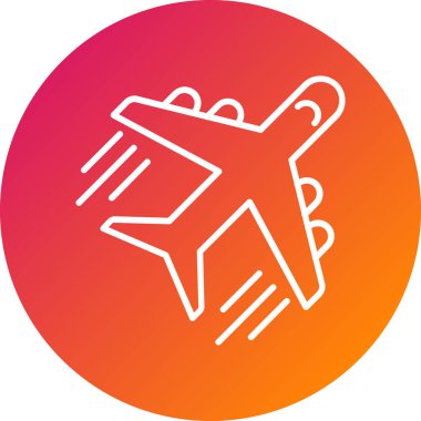 Uçak. Web simgesi basit illüstrasyon