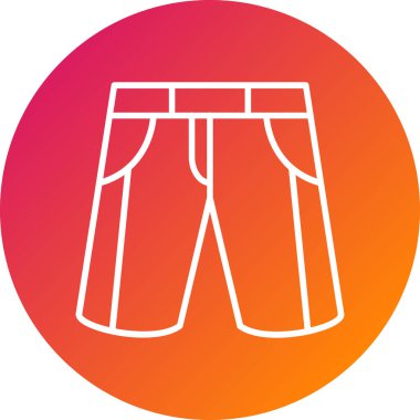 Pantolon. Web simgesi basit illüstrasyon