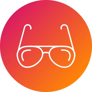 Gözlüklü bir adam vektör çizim