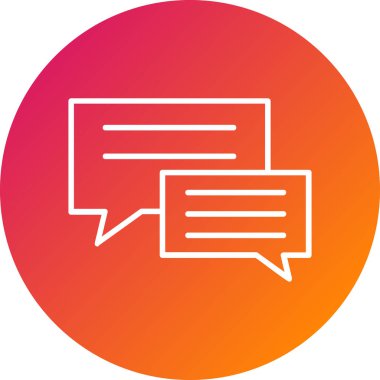 konuşma simgesi vektör illüstrasyonu