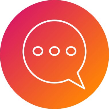 ileti düz simge vektör çizim