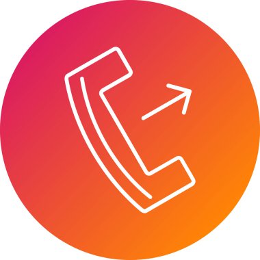 telefon simgesi soyut bir grupta izole edildi