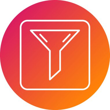 Güzel Ok Aşağı Glyph Vektör Simgesi