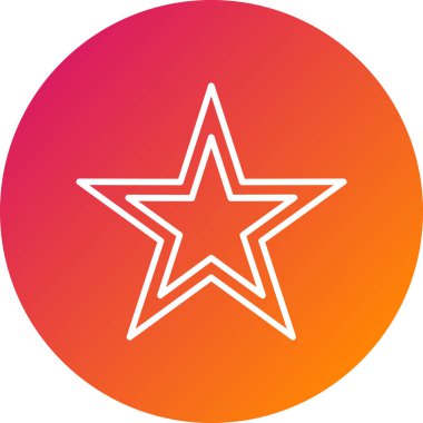 favori yıldız simgesi vektör illüstrasyonu