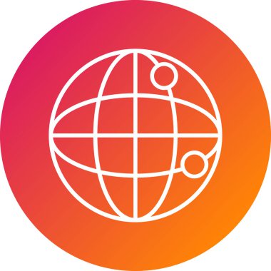 Küresel simge vektör illüstrasyonu